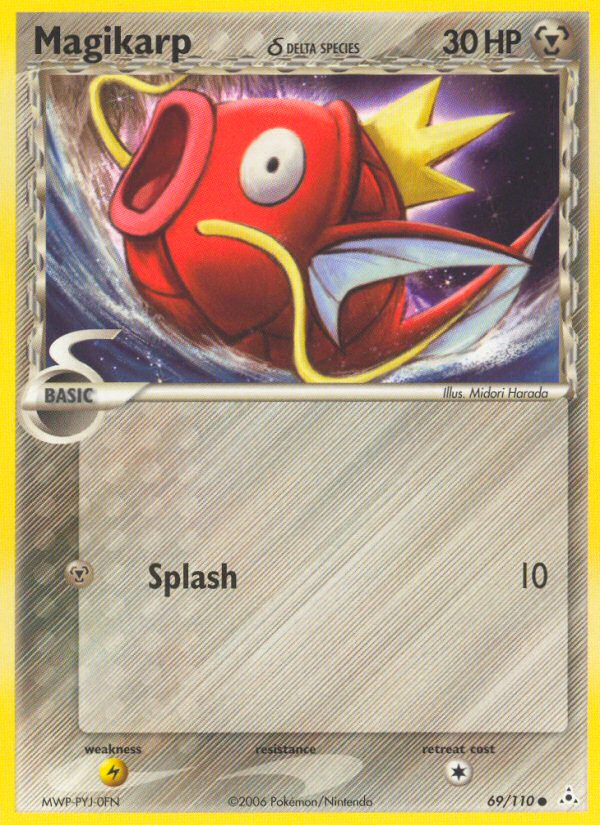 Magikarp (69/110) (Delta Species) [EX: Holon Phantoms] Pokémon
