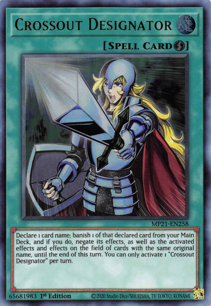 Crossout Designator [MP21-EN258] Ultra Rare Yu-Gi-Oh!