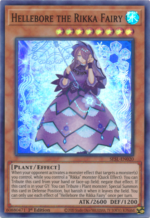 Hellebore the Rikka Fairy [SESL-EN020] Super Rare Yu-Gi-Oh!