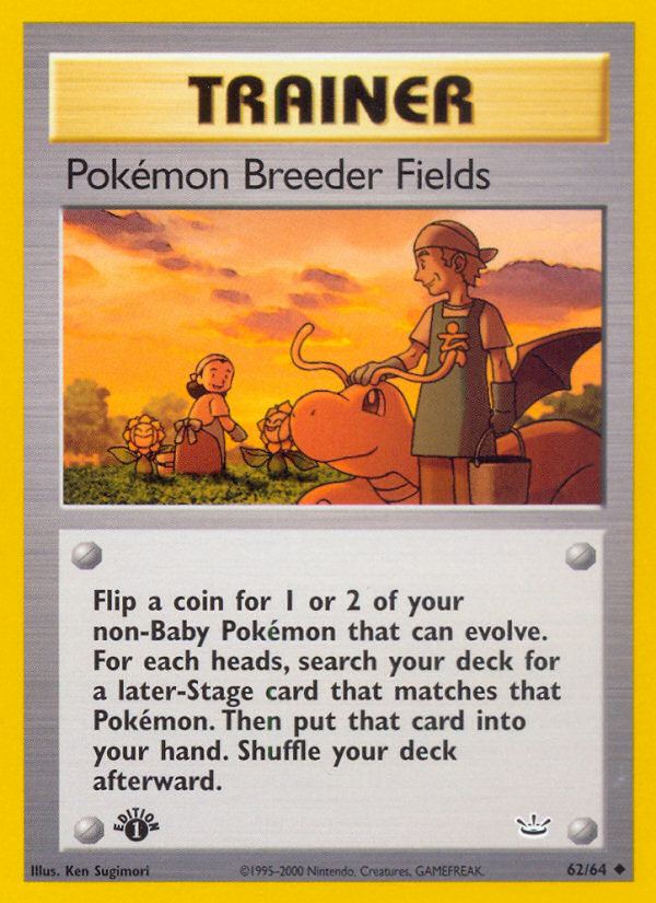 Pokemon Breeder Fields (62/64) [Neo Revelation 1st Edition] Pokémon