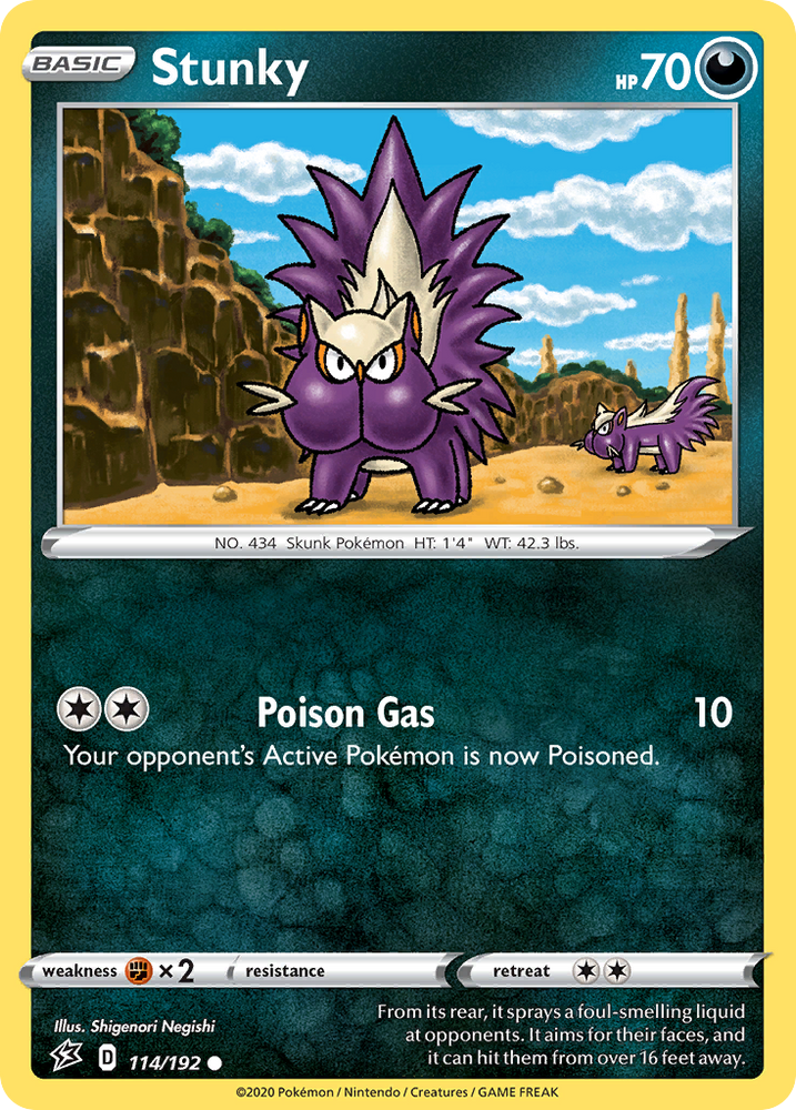 Stunky (114/192) [Sword & Shield: Rebel Clash] Pokémon