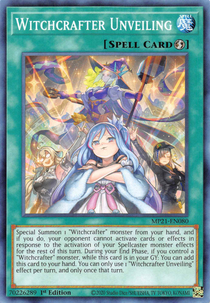 Witchcrafter Unveiling [MP21-EN080] Common Yu-Gi-Oh!