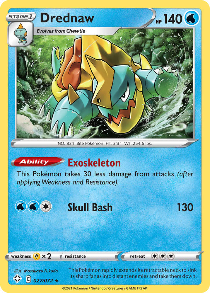 Drednaw (027/072) [Sword & Shield: Shining Fates] Pokémon