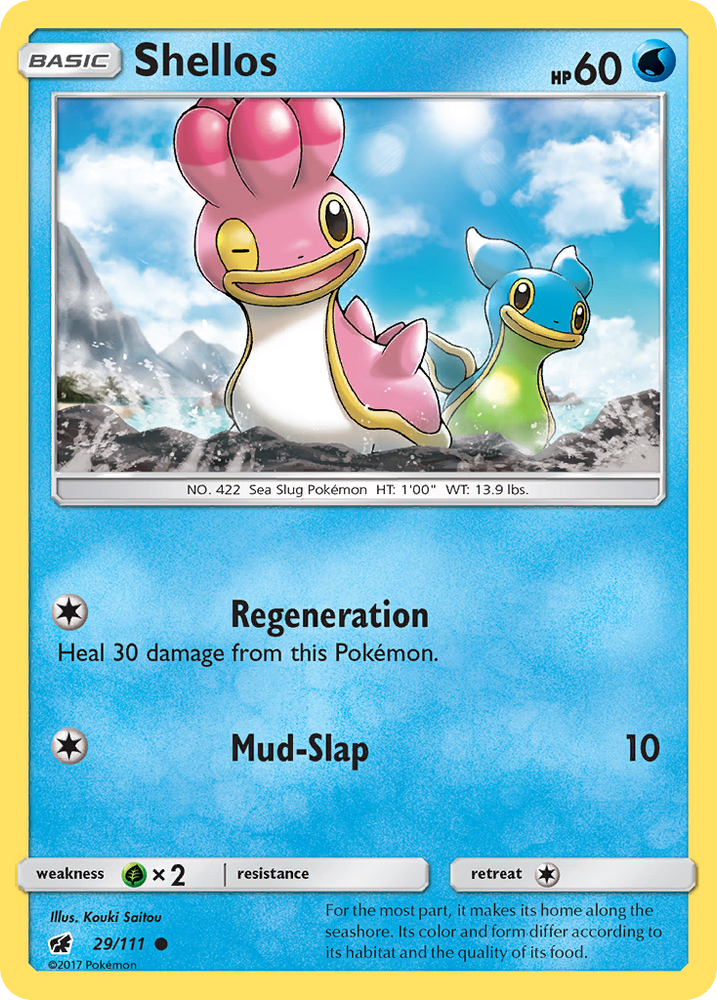 Shellos (29/111) [Sun & Moon: Crimson Invasion] Pokémon