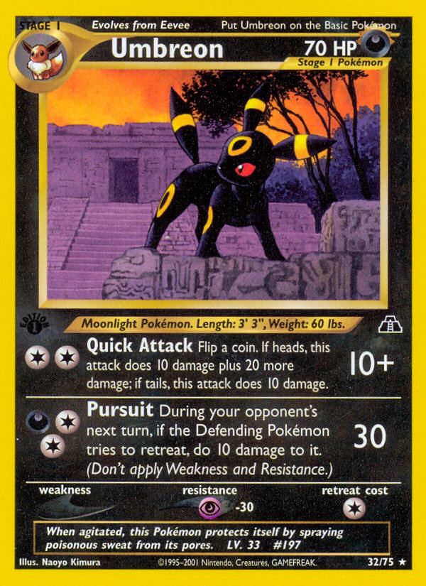 Umbreon (32/75) [Neo Discovery 1st Edition] Pokémon