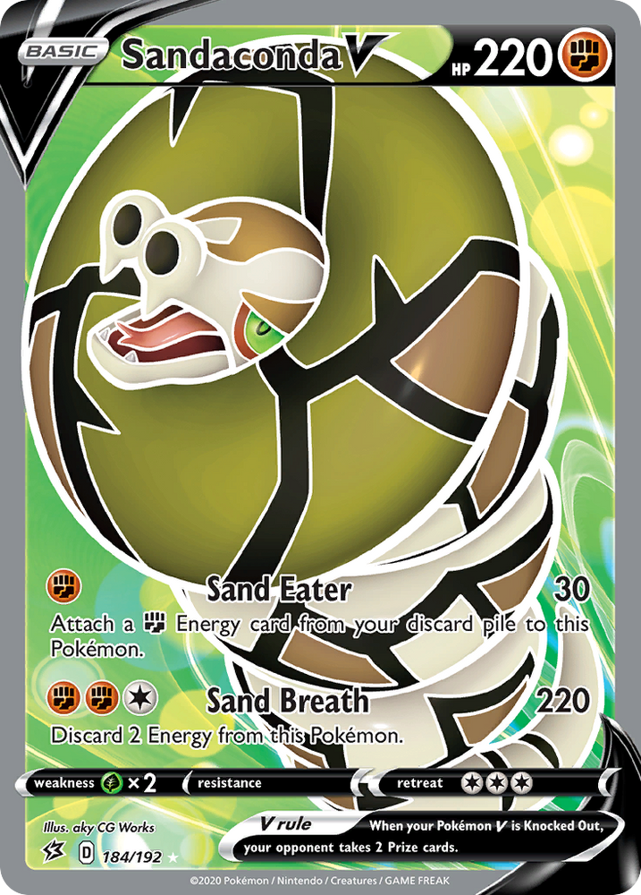 Sandaconda V (184/192) [Sword & Shield: Rebel Clash] Pokémon