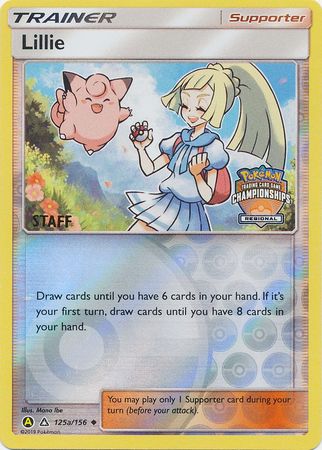 Lillie (125a/156) (Regional Promo Staff) [Sun & Moon: Ultra Prism] Pokémon
