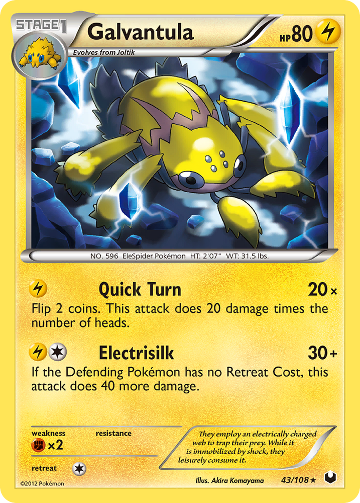 Galvantula (43/108) [Black & White: Dark Explorers] Pokémon