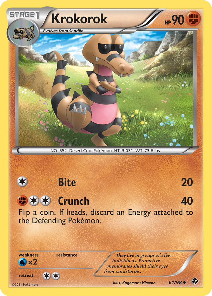 Krokorok (61/98) [Black & White: Emerging Powers] Pokémon
