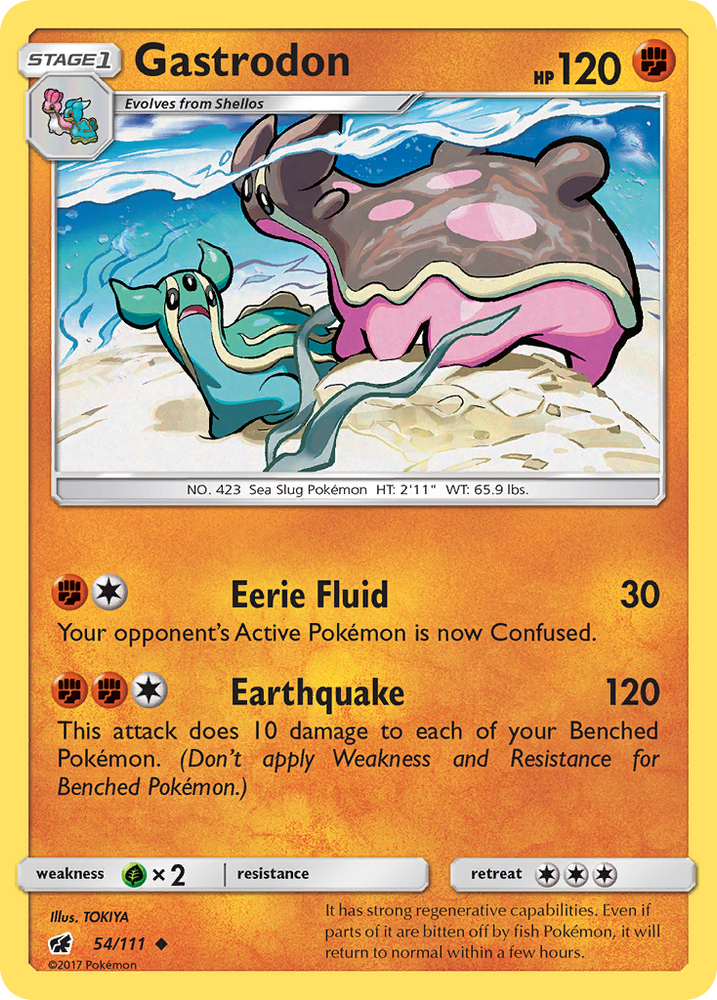 Gastrodon (54/111) [Sun & Moon: Crimson Invasion] Pokémon