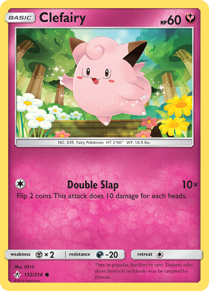 Clefairy (132/214) [Sun & Moon: Unbroken Bonds] Pokémon
