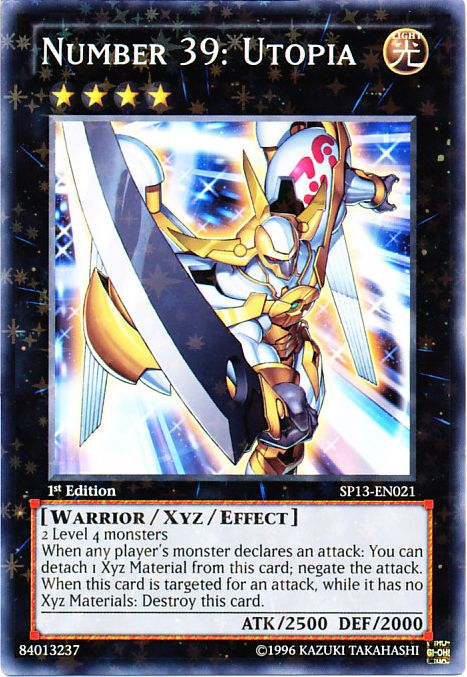 Number 39: Utopia [SP13-EN021] Starfoil Rare Yu-Gi-Oh!