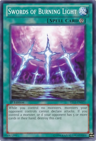 Swords of Burning Light [YS13-EN021] Common Yu-Gi-Oh!