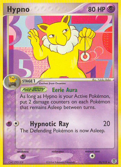 Hypno (25/112) [EX: FireRed & LeafGreen] Pokémon