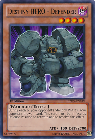 Destiny Hero - Defender [BPW2-EN019] Common Yu-Gi-Oh!