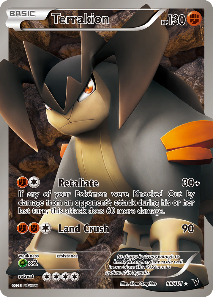 Terrakion (99/101) [Black & White: Noble Victories] Pokémon