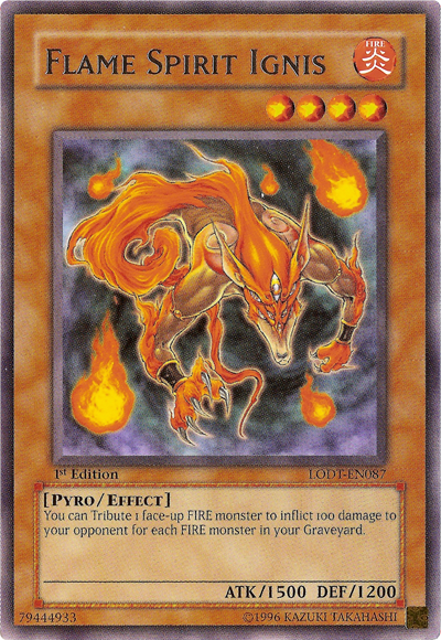 Flame Spirit Ignis [LODT-EN087] Rare Yu-Gi-Oh!