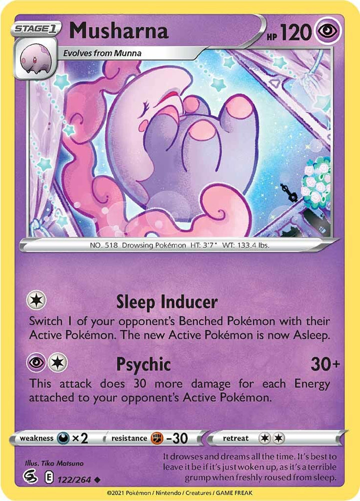 Musharna (122/264) [Sword & Shield: Fusion Strike] Pokémon