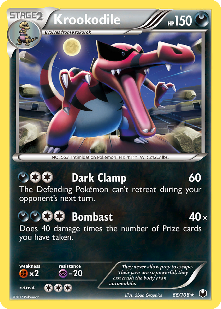 Krookodile (66/108) [Black & White: Dark Explorers] Pokémon