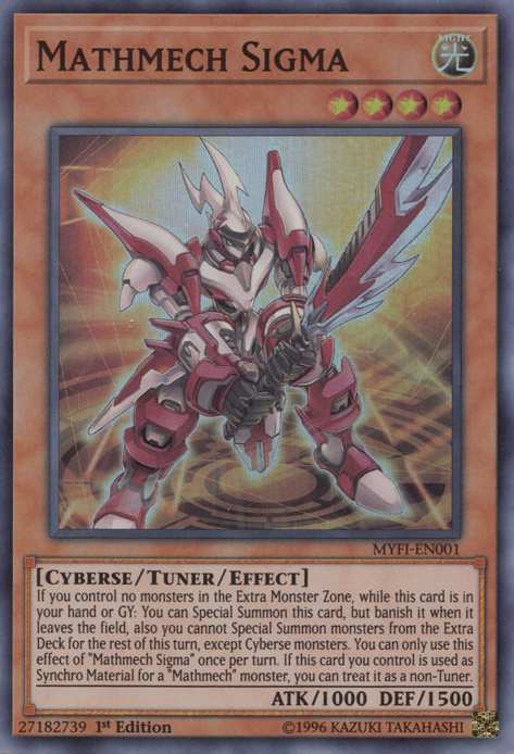 Mathmech Sigma [MYFI-EN001] Super Rare Yu-Gi-Oh!