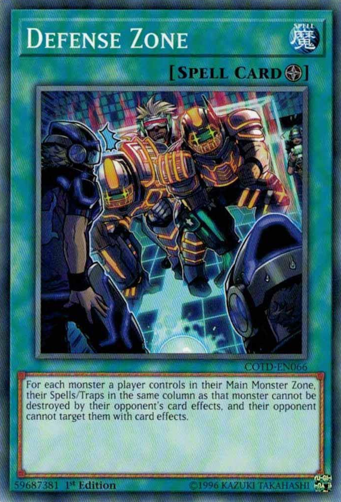 Defense Zone [COTD-EN066] Short Print Yu-Gi-Oh!