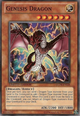 Genesis Dragon [GLD4-EN028] Common Yu-Gi-Oh!