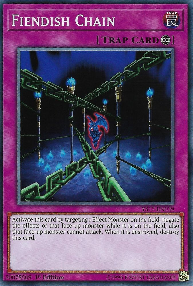 Fiendish Chain [YS17-EN039] Common Yu-Gi-Oh!