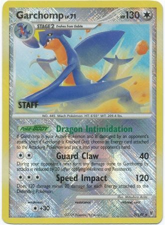 Garchomp (5/147) (Championship Promo Staff) [Platinum: Supreme Victors] Pokémon