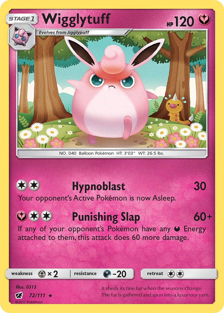 Wigglytuff (72/111) [Sun & Moon: Crimson Invasion] Pokémon