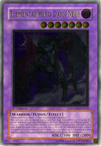 Elemental Hero Dark Neos [POTD-EN033] Ultimate Rare Yu-Gi-Oh!