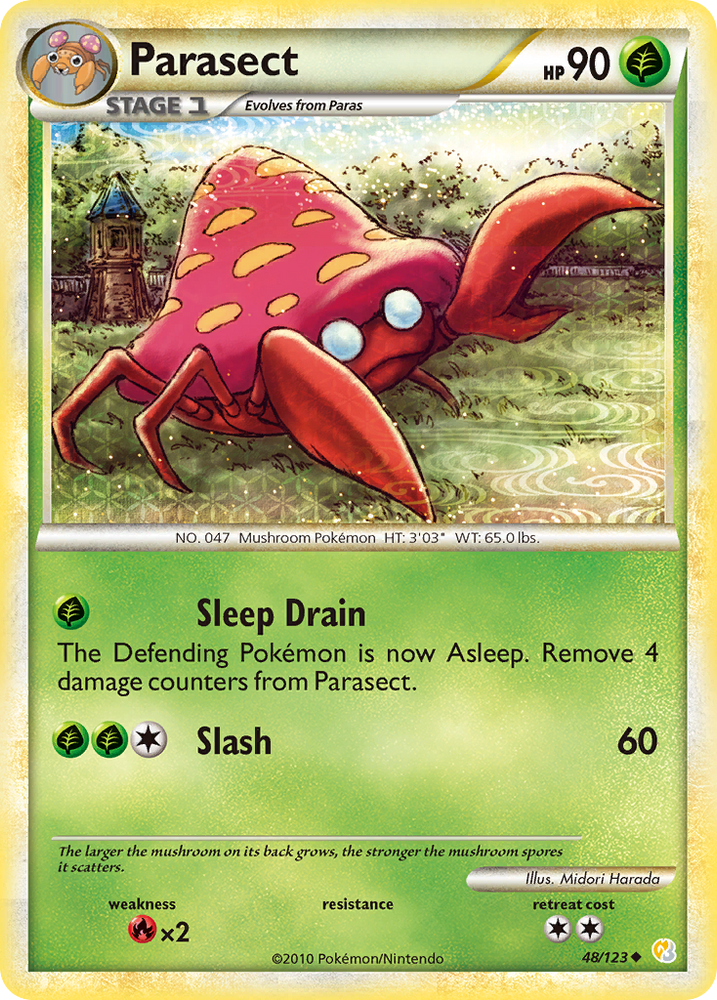 Parasect (48/123) [HeartGold & SoulSilver: Base Set] Pokémon