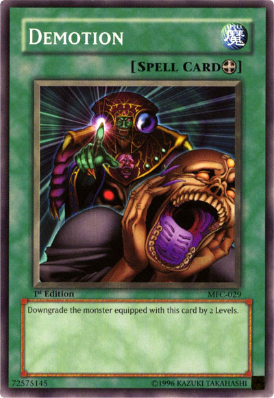 Demotion [MFC-029] Common Yu-Gi-Oh!