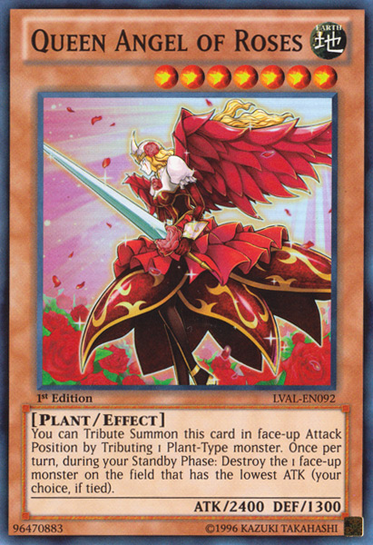 Queen Angel of Roses [LVAL-EN092] Super Rare Yu-Gi-Oh!