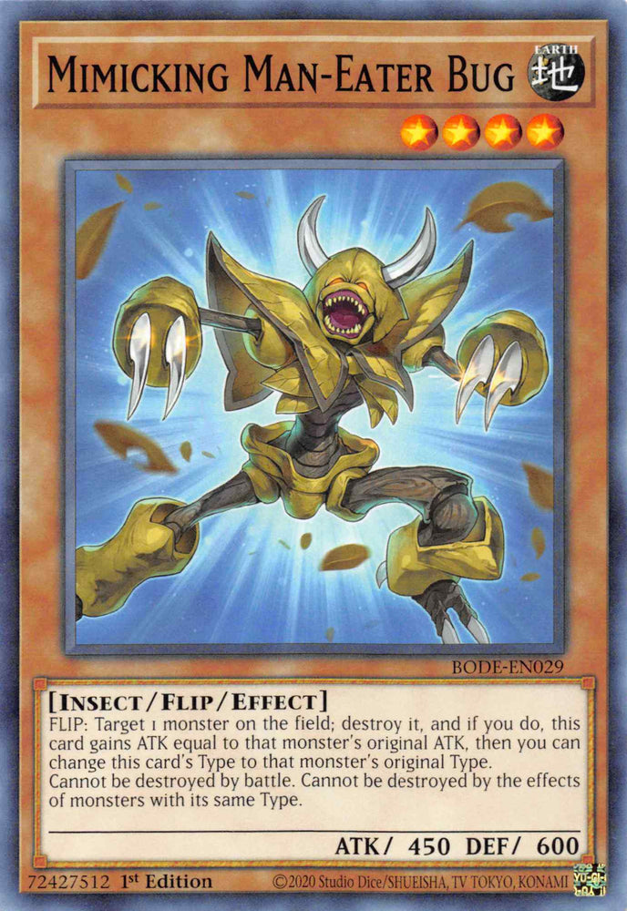 Mimicking Man-Eater Bug [BODE-EN029] Common Yu-Gi-Oh!
