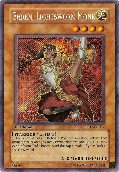 Ehren, Lightsworn Monk [LODT-EN082] Secret Rare Yu-Gi-Oh!
