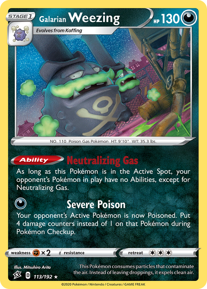 Galarian Weezing (113/192) [Sword & Shield: Rebel Clash] Pokémon