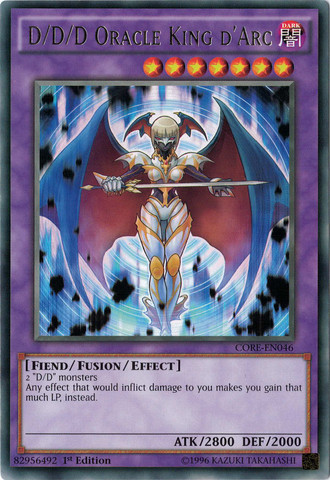 D/D/D Oracle King d'Arc [CORE-EN046] Rare Yu-Gi-Oh!
