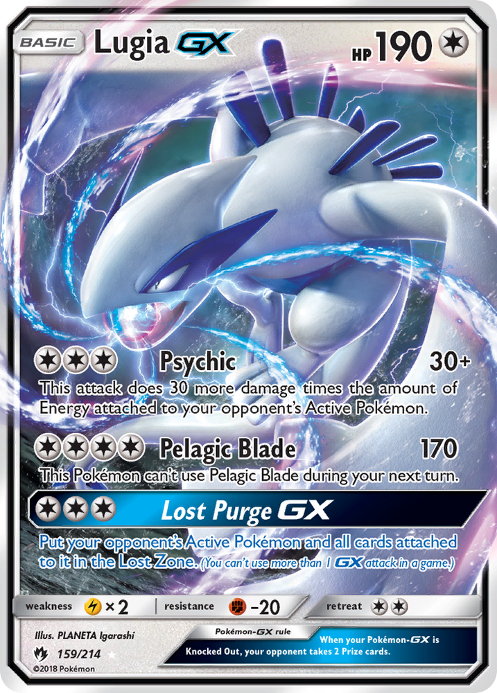 Lugia GX (159/214) [Sun & Moon: Lost Thunder] Pokémon