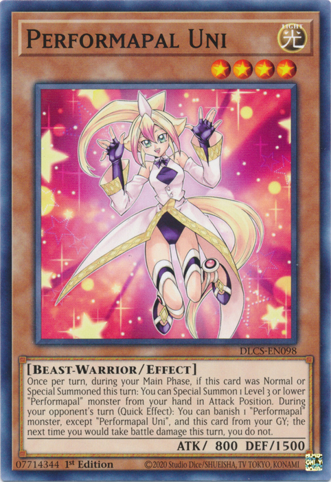 Performapal Uni [DLCS-EN098] Common Yu-Gi-Oh!
