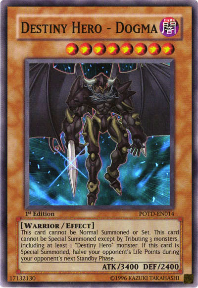 Destiny Hero - Dogma [POTD-EN014] Super Rare Yu-Gi-Oh!