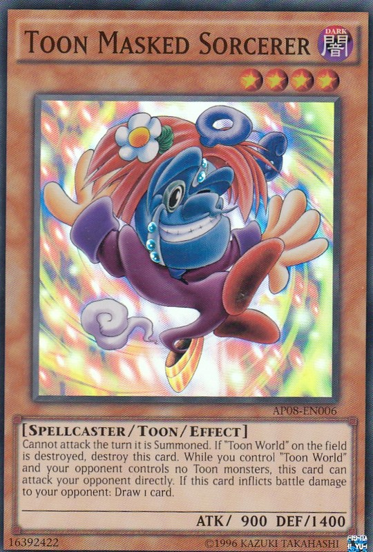 Toon Masked Sorcerer [AP08-EN006] Super Rare Yu-Gi-Oh!