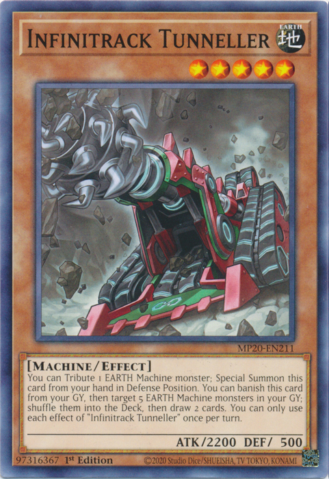 Infinitrack Tunneller [MP20-EN211] Common Yu-Gi-Oh!