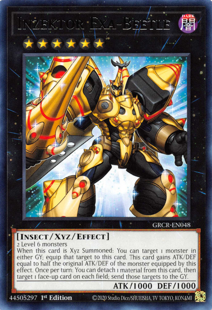 Inzektor Exa-Beetle [GRCR-EN048] Rare Yu-Gi-Oh!