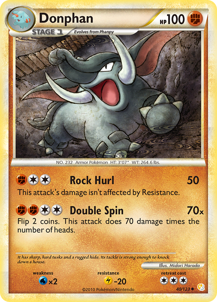 Donphan (40/123) [HeartGold & SoulSilver: Base Set] Pokémon