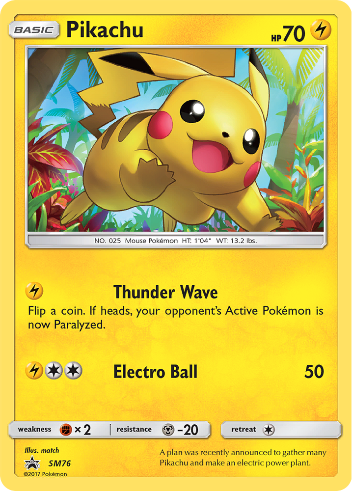 Pikachu (SM76) [Sun & Moon: Black Star Promos] Pokémon