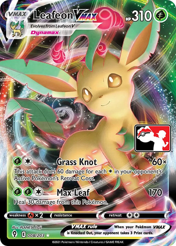 Leafeon VMAX (008/203) [Prize Pack Series One] Pokémon