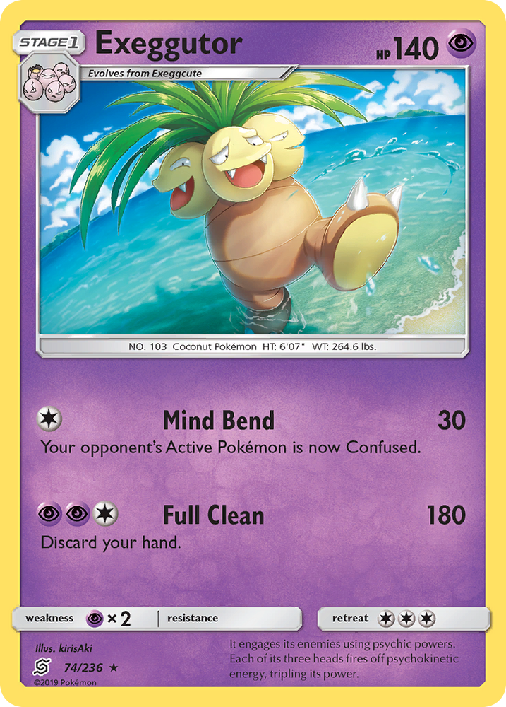 Exeggutor (74/236) [Sun & Moon: Unified Minds] Pokémon