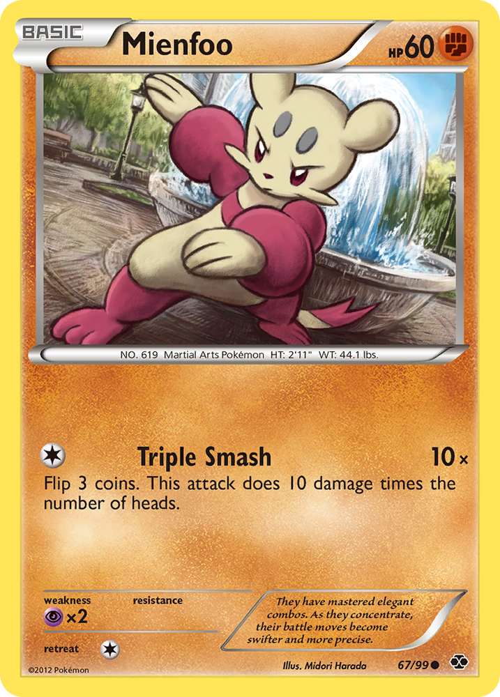 Mienfoo (67/99) [Black & White: Next Destinies] Pokémon
