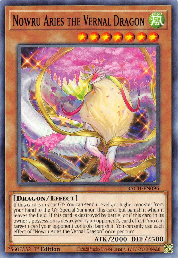 Nowru Aries the Vernal Dragon [BACH-EN096] Common Yu-Gi-Oh!