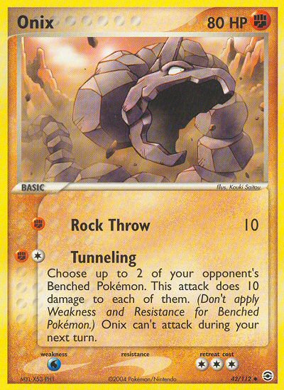 Onix (42/112) [EX: FireRed & LeafGreen] Pokémon